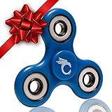 Cool Fidget Spinner Toy - Blue Hand Spinner, Finger Figit Toy with Nice Gift Case - US Seller