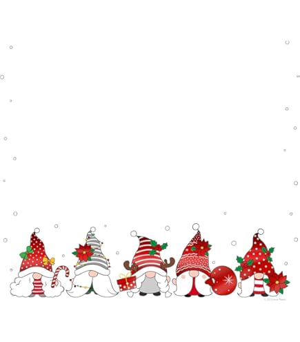 Christmas Treats Stationery Paper - 80 Sheets 8.5x11 Holiday Letterhead For Invites & Letters