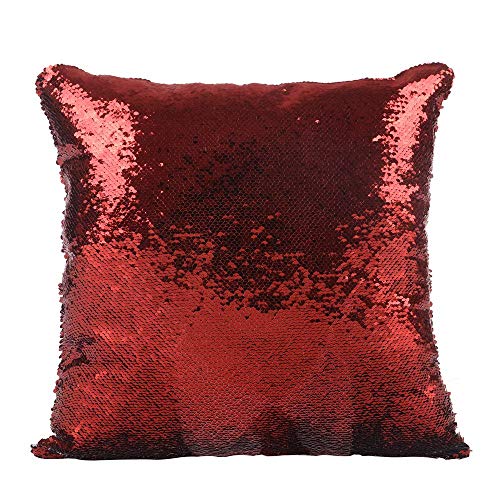 Merrycolor Nicolas Cage Mermaid Pillow Cover Sequin Pillow Case Funny