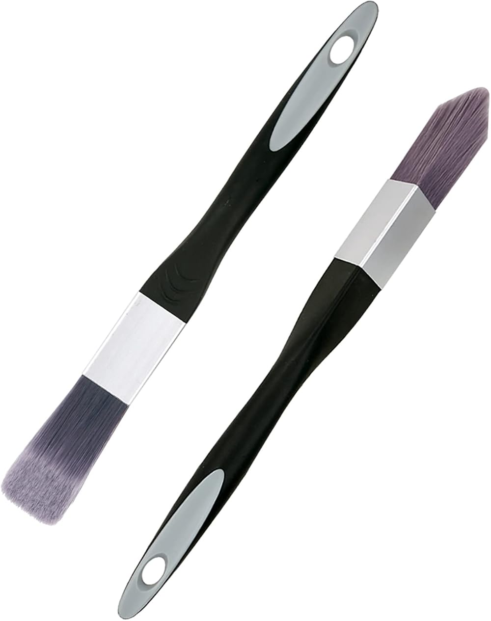 Cutting in Paint Brushes 2PC Small Decorator Set Triangular Square