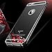 iPhone 6S Case,Roybens Luxury 2 in 1 [Air Aluminum Bumper + Acrylic Back Plate] Back mirror Anti-Scratch Case Cover for Apple iPhone 6/6S - Black
