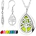 RoyAroma Aromatherapy Essential Oil Diffuser Necklace Stainless Steel Pendant Perfume Locket Women Jewelry