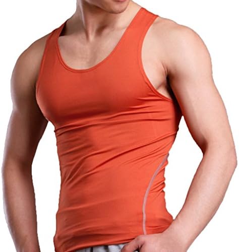 XUDIAN Men Tank Top Stretchy Athletic Sleeveless Shirt Crew-Neck