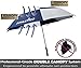 Athletico 68 Inch Automatic Open Golf Umbrella - Extra Large Double Canopy Umbrella is Windproof and Waterproof - Features Ergonomic Rubber Handle (Navy Blue/White, 68 inch)
