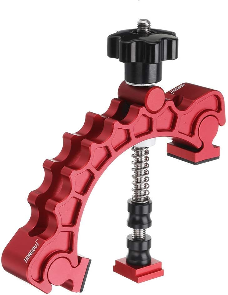 FireAngels Aluminum Alloy Knuckle Clamp, Adjustable Press Plate T-Track Clamp Quick Acting Hold Down Clamp Precisely Woodworking Tool