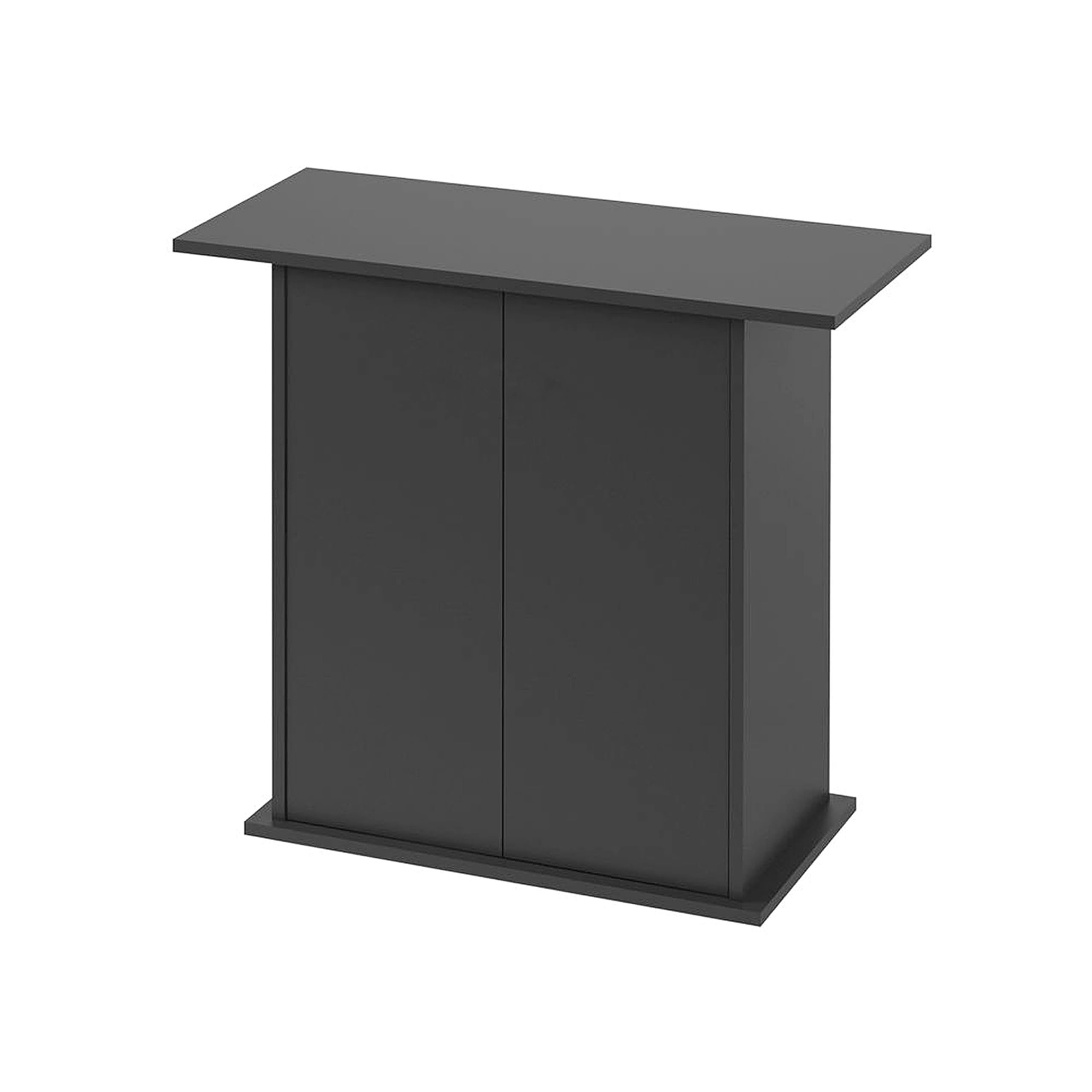 Ferplast Hydor Wooden Aquarium Cabinet Stand Dubai/Cayman 80, Push-Pull Doors, Water Resistant Top, Adjustable Feet, Black