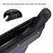 KONGDY Car Seat Pockets 2 Pack PU Leather Car Seat Gap Filler Console Side Organizer Storage Box for Car Interior Accessories Cellphone Wallet with Non-Slip Mat(2 Pack, Black)