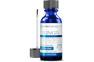 Fungix with 25% Undecylenic Acid, Nail Fungus Treatment Extra Strength, Antifungal Solution with Tea Tree Oil, All Natural Best Fungus Treatment for Effective Results by Approved Science - Pack of 1