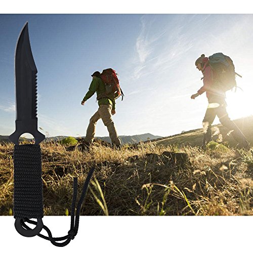 TOOLTOO Scuba Diving Knife Set – Tactical Survival Knife Kit – 4 Pieces Set Razor Sharp With Nylon Knife Pouch for Outdoor Snorkeling Hunting Survival Rescue and Water Sports, 8.5”
