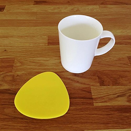 Super Cool Creations Coasters - Pebble Shaped - Yellow - 8 Set