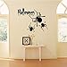 Happy Halloween Spider Wall Decals Window Stickers Halloween Decorations for Kids Rooms Nursery Halloween Party, 22.4 x 14.1 Inch