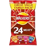 Walkers Meaty Variety Crisps 25g x - 22 per pack (1.21lbs)