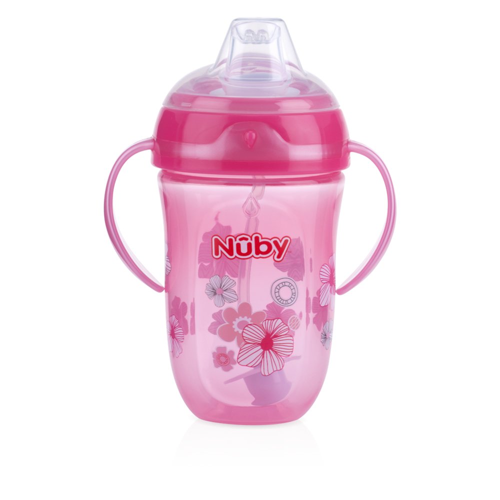 Nuby 360 2 Handle Comfort Cup, Girl, 9 Ounce ( Color may vary )