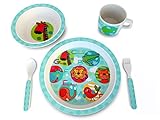 Culina Kids Bamboo 5-piece Dinnerware Set - Jungle Animals