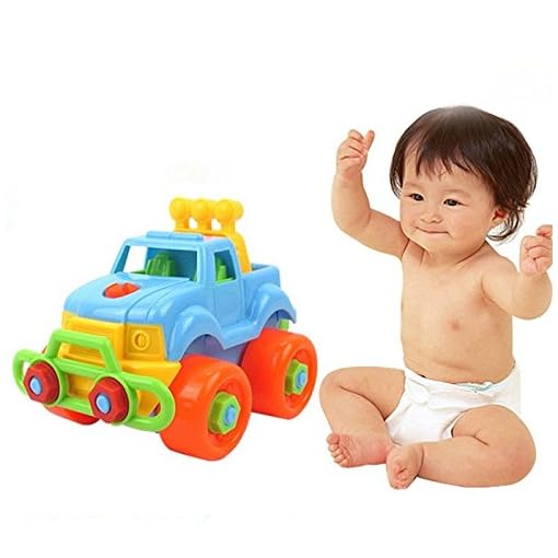 LightningStore Cool Colorful Stylish DIY Build Your Own Car Model - Jeep Truck Car Puzzle Assembly Toy - An Excellent Educational Toy For Your Kids and Children