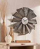 Metal Windmill Wall Clock (Kitchen)