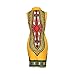 shekiss Women Traditional African Print Dashiki Bodycon Sleeveless High Collar Dress, Yellow, XX-Large