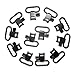 GUGULUZA Dozen Quick Release Shotgun Rifle Gun Sling Swivels(12 Pack)