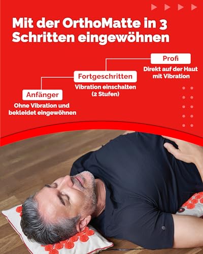 OrthoMatte Acupressure Mat with Vibration Function by OrthoMechanik