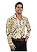 Rubies Men's Groovy Shirt Adult Costume, Yellow, Standard