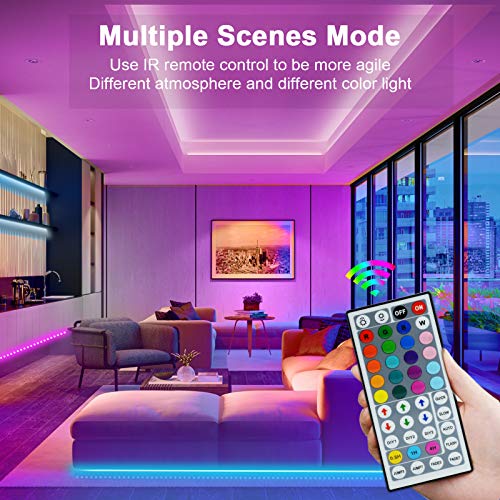 SHOPLED LED Strip Lights 20ft Color Changing Lights with Remote for