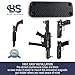 Gun Magnet, Gun Mount Holster, Magnetic Shotgun Holder , 43 lbs Rubber Coated Concealed Carry Firearm Wall Mount Accessory | Pistols, Handguns, Rifles, Shotguns, Revolver | Home, Desk, Truck Car