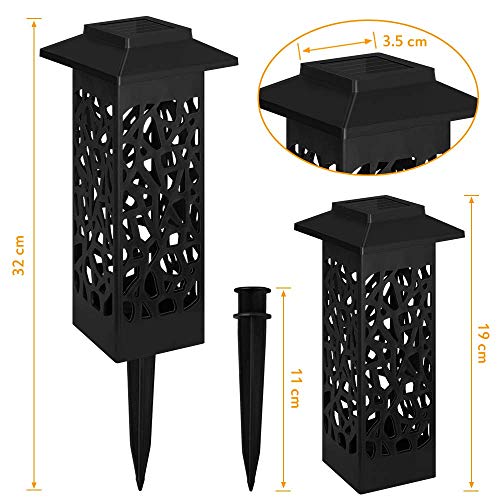 4 Stück Gartenleuchte Solar, Vegena Gartenbeleuchtung mit Erdspieß Solarleuchte Garten Gartenlampe IP65 Wasserdicht LED… – Bild 6