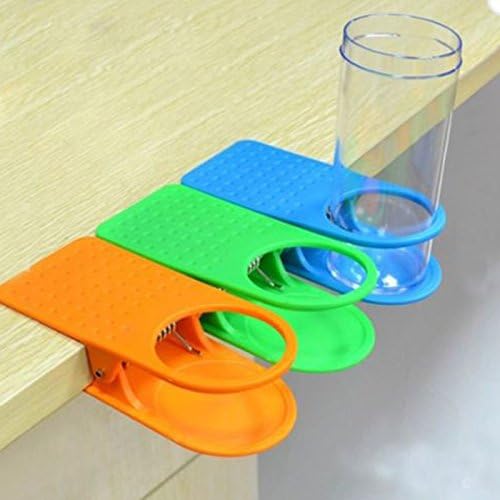 Cup Holder Mug Rack Cradle Stand Clip Desk Table Water Drink Coffee Home (Random Color)