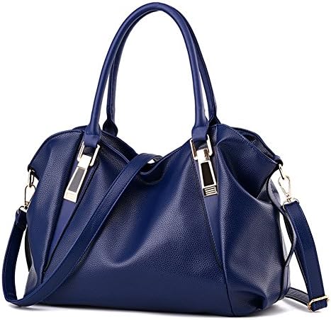 Hynbase Women Fashion Korean Winter Cross Body PU Leather Tote Bag Shoulder Handbag