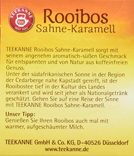 Teekanne Rooibos Sahne-Karamell, 6er Pack (6 x 20 Teebeutel), 6 x 35 g – Bild 4