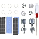 QTEATAK 2Pcs PCIe NVMe M.2 2280 SSD Heatsinks Cooler & Mounting Screws Screwdriver Kit