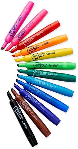 Mr Sketch 1905311 Scented Markers Chisel Tip Assorted Colors Class Pack Box Of 192