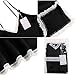 Ekouaer Silky Pajama Sets Womens Sexy Lingerie Satin Pajamas Cami Shorts Set Nightwear Black Small