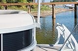 Pontoon Boat Flag Pole Clip Solid Aluminum 1" Flag Pole Holder