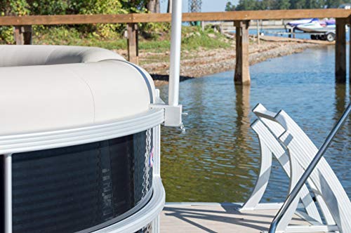 Pontoon Boat Flag Pole Clip Solid Aluminum 1" Flag Pole Holder