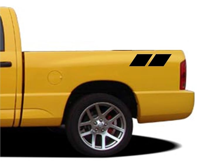 6" Fender Hash Mark Double Bars Racing Stripes Vinyl