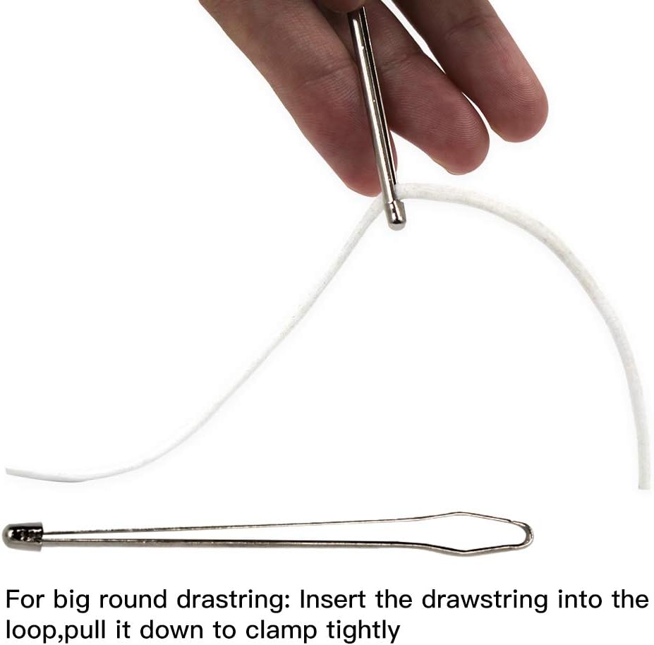Threader Drawstring Replacement Tools Set with 2pcs Plastic Drawstring