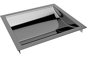 Brixwell CDT1210 12" X 10" Standard Drop in Deal Tray Polished Stainless Steel 12" Width