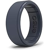 Enso Rings Classic Rise Silicone Ring - Timeless with a Twist - Made in The USA - Comfortable, Breathable, and Safe