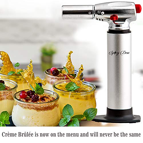 Spicy Dew Blow Torch Creme Brulee Torch Refillable Professional