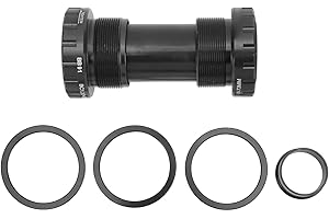 Tbest Threaded Bike Bottom Bracket, Aluminum Alloy Frame, Fluent Pedaling, Low Noise, Light Weight, 22-24 with for 68-73mm Sh