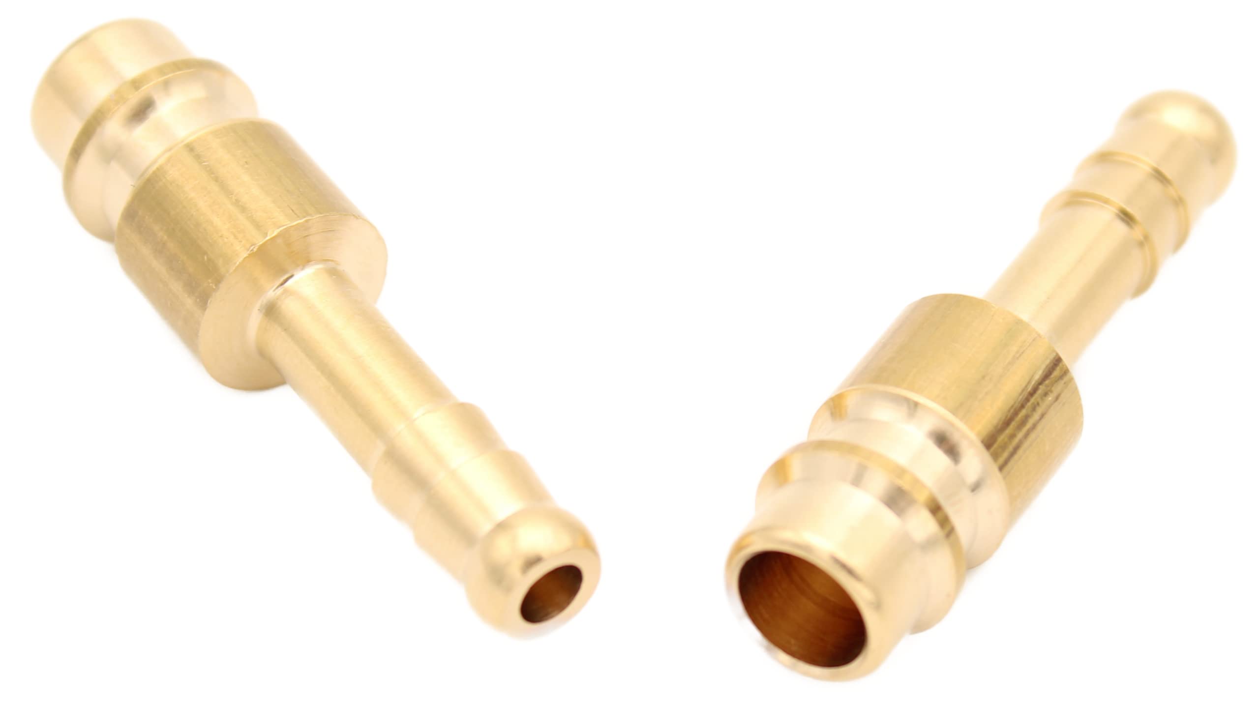Compressed Air Coupling Plug with Hose Nozzle 6 mm NW 7.2 2 Pieces Quick Coupling (Plug with Hose Nozzle Diameter 6 mm (1/4 Inch)
