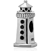 ABAOLA Lighthouse Tower Charm 925 Sterling Silver Beads fit for Fashion Charms Bracelet & Necklace