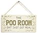 Meijiafei The Poo Room Just Got Real - Funny Home Accessory Gift Sign 10