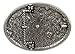 Antique Silver Oval Engraved Crystal Rhinestone Belt Buckle