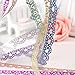 SDBING 3 Roll Washi Glitter Tape Masking DIY Scrapbooking Lace Tape Sticker