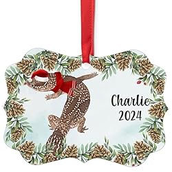 Brown Beige African Fat Tailed Gecko Christmas