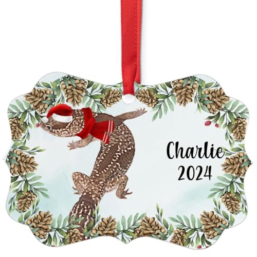 Brown Beige African Fat Tailed Gecko Christmas
