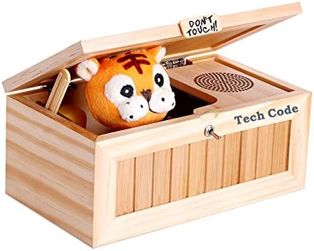 Scherzi Regali Di Natale.Techcode Cartoon Creative Tigre Useless Box Per Regali E Scherzi Divertenti Giocattoli Per Gli Amici E Bambini Bambini In Legno Giocattolo Scherzo Rimedi Per Regalo Di Natale Amazon It Casa E Cucina