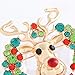 Christmas Brooch Pins Rhinestone Crystal Christmas pins for Women Girls Reindeer Pins Statement Christmas brooch Holiday Jewelry Gifts(Deer)